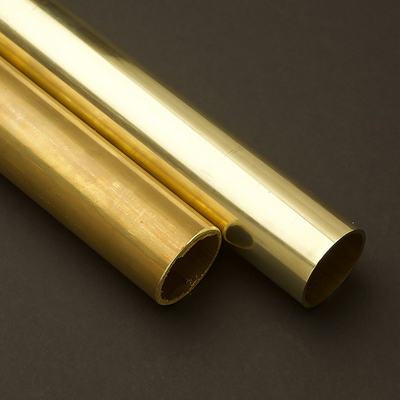 Tubo de cobre recto de paredes delgadas recto puro del tubo ASTM C22000 99,9% de cobre amarillo inconsútiles H62 ETP de la precisión